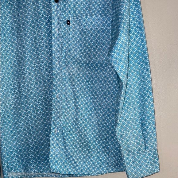 Tommy Hilfiger Blue Casual Button Down Shirt - Picture 4 of 10
